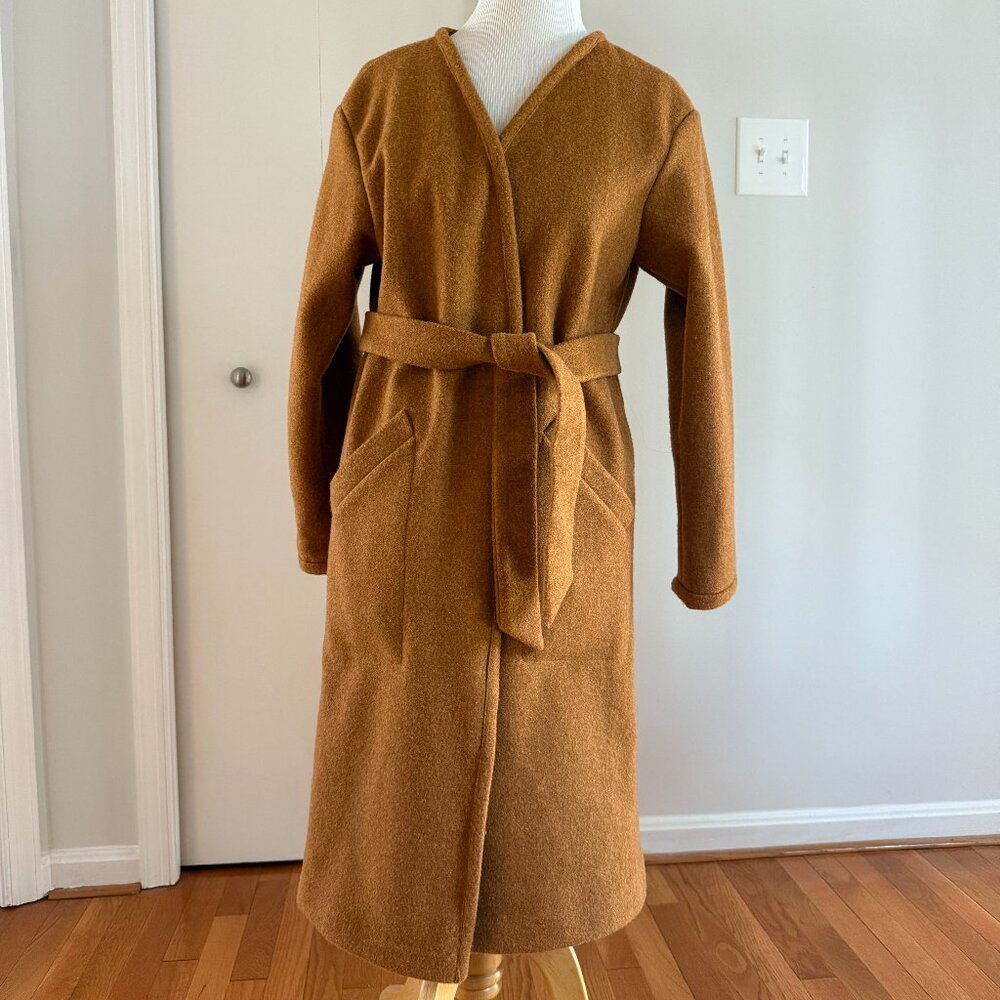 Anthropologie Belted Hutch Coat XS Light Brown